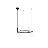 Lampa wisząca szklana czarna 4-punktowa MOD013PL-04B z serii Ring - Lampy Maytoni