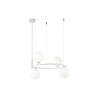 Lampa wisząca szklana biała 4-punktowa MOD013PL-04W z serii Ring - Lampy Maytoni