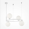 Lampa wisząca szklana biała 4-punktowa MOD013PL-04W z serii Ring - Lampy Maytoni