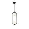 Lampa wisząca szklana czarna 2-punktowa MOD013PL-02B z serii Ring - Lampy Maytoni