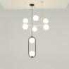 Lampa wisząca szklana czarna 2-punktowa MOD013PL-02B z serii Ring - Lampy Maytoni