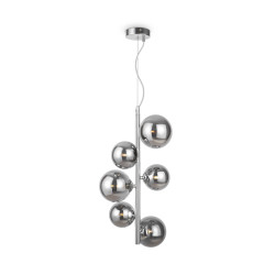 Lampa wisząca szklana chromowana 6-punktowa MOD545PL-06CH z serii Dallas - Lampy Maytoni