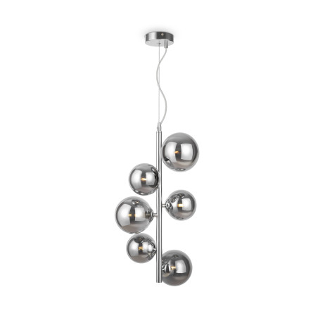 Lampa wisząca szklana chromowana 6-punktowa MOD545PL-06CH z serii Dallas - Lampy Maytoni
