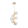 Lampa wisząca szklana złota 6-punktowa MOD545PL-06G z serii Dallas - Lampy Maytoni
