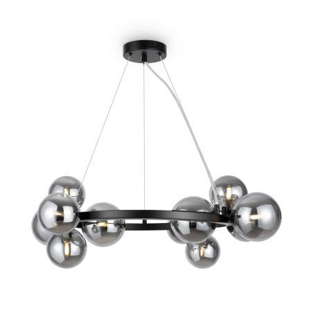 Lampa wisząca szklana czarna 11-punktowa MOD545PL-11B z serii Dallas - Lampy Maytoni