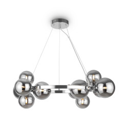 Lampa wisząca szklana chromowana 11-punktowa MOD545PL-11CH z serii Dallas - Lampy Maytoni