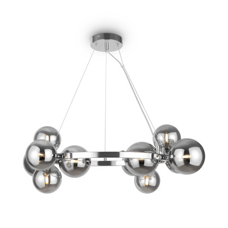 Lampa wisząca szklana chromowana 11-punktowa MOD545PL-11CH z serii Dallas - Lampy Maytoni