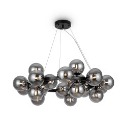 Lampa wisząca szklana czarna 25-punktowa MOD545PL-25B z serii Dallas - Lampy Maytoni