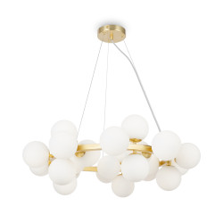 Lampa wisząca szklana złota 25-punktowa MOD545PL-25BS z serii Dallas - Lampy Maytoni