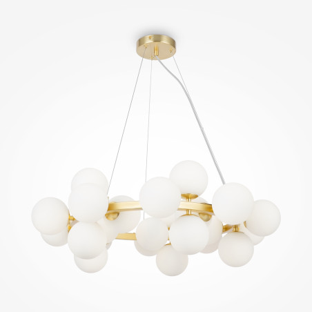 Lampa wisząca szklana złota 25-punktowa MOD545PL-25BS z serii Dallas - Lampy Maytoni