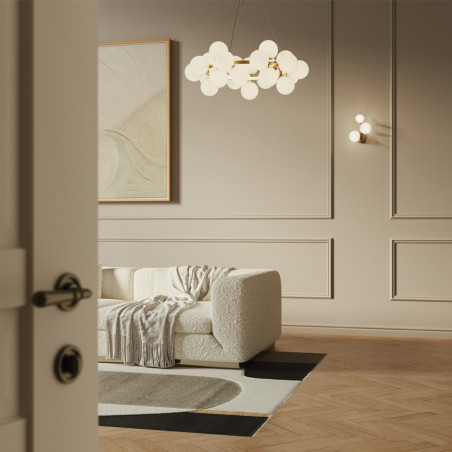 Lampa wisząca szklana złota 25-punktowa MOD545PL-25BS z serii Dallas - Lampy Maytoni