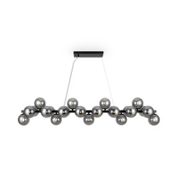 Lampa wisząca szklana czarna 25-punktowa MOD547PL-25B z serii Dallas - Lampy Maytoni