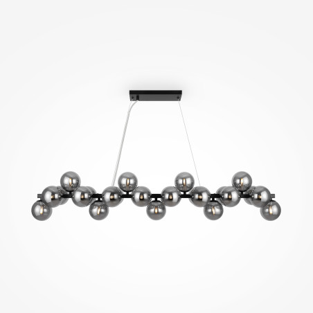 Lampa wisząca szklana czarna 25-punktowa MOD547PL-25B z serii Dallas - Lampy Maytoni