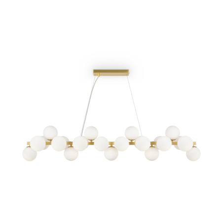 Lampa wisząca szklana złota 25-punktowa MOD547PL-25BS z serii Dallas - Lampy Maytoni