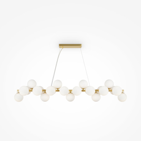 Lampa wisząca szklana złota 25-punktowa MOD547PL-25BS z serii Dallas - Lampy Maytoni