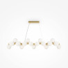 Lampa wisząca szklana złota 25-punktowa MOD547PL-25BS z serii Dallas - Lampy Maytoni