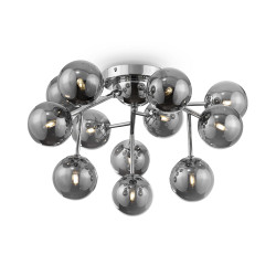 Plafon szklany chromowany 12-punktowy MOD545PL-12CH z serii Dallas - Lampy Maytoni