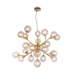 Lampa wisząca szklana złota 24-punktowa MOD545PL-24G z serii Dallas - Lampy Maytoni