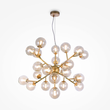 Lampa wisząca szklana złota 24-punktowa MOD545PL-24G z serii Dallas - Lampy Maytoni