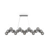 Lampa wisząca szklana chromowana 25-punktowa MOD547PL-25CH z serii Dallas - Lampy Maytoni