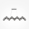 Lampa wisząca szklana chromowana 25-punktowa MOD547PL-25CH z serii Dallas - Lampy Maytoni