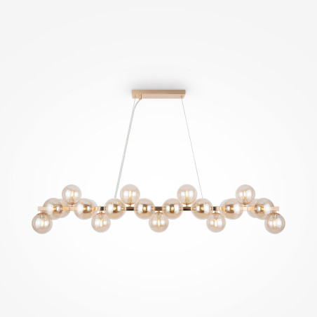 Lampa wisząca szklana złota 25-punktowa MOD547PL-25G z serii Dallas - Lampy Maytoni