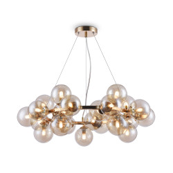 Lampa wisząca szklana złota 25-punktowa MOD548PL-25G z serii Dallas - Lampy Maytoni