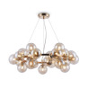 Lampa wisząca szklana złota 25-punktowa MOD548PL-25G z serii Dallas - Lampy Maytoni