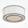Plafon tekstylny chromowany 3-punktowy MOD613CL-03W z serii Bergamo - Lampy Maytoni