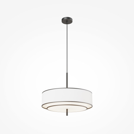 Lampa wisząca tekstylna czarna 5-punktowa MOD613PL-05W z serii Bergamo - Lampy Maytoni