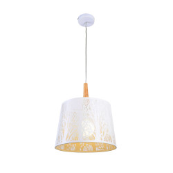 Lampa wisząca metalowa biała MOD029-PL-01-W z serii Lantern - Lampy Maytoni