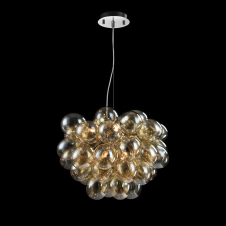 Lampa wisząca szklana niklowa 8-punktowa MOD112-08-G z serii Balbo - Lampy Maytoni