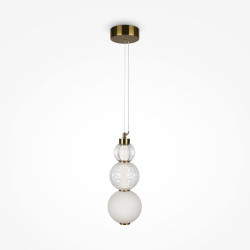 Lampa wisząca szklana złota P069PL-L16G3K z serii Collar - Lampy Maytoni