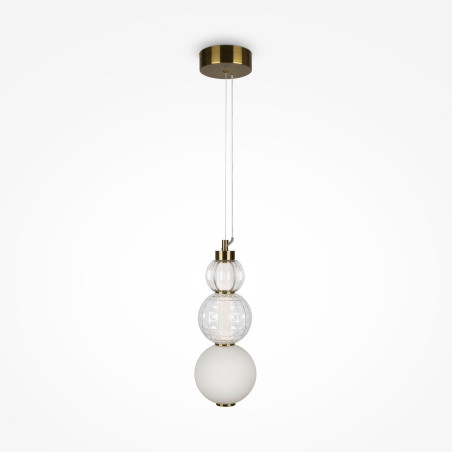 Lampa wisząca szklana złota P069PL-L16G3K z serii Collar - Lampy Maytoni