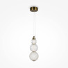 Lampa wisząca szklana złota P069PL-L16G3K z serii Collar - Lampy Maytoni