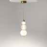 Lampa wisząca szklana złota P069PL-L16G3K z serii Collar - Lampy Maytoni