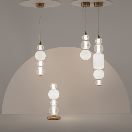 Lampa wisząca szklana złota P069PL-L16G3K z serii Collar - Lampy Maytoni