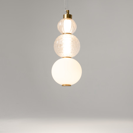 Lampa wisząca szklana złota P069PL-L16G3K z serii Collar - Lampy Maytoni