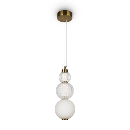 Lampa wisząca szklana złota P069PL-L16G3K z serii Collar - Lampy Maytoni