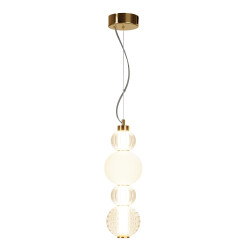 Lampa wisząca szklana złota P069PL-L17G3K z serii Collar - Lampy Maytoni