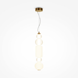 Lampa wisząca szklana złota P069PL-L35G3K1 z serii Collar - Lampy Maytoni