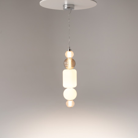Lampa wisząca szklana złota P069PL-L35G3K1 z serii Collar - Lampy Maytoni