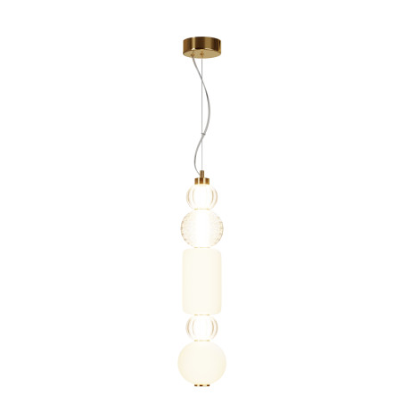 Lampa wisząca szklana złota P069PL-L35G3K1 z serii Collar - Lampy Maytoni