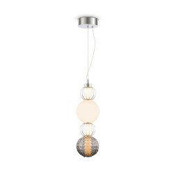 Lampa wisząca szklana chromowana P069PL-L17CH3K z serii Collar - Lampy Maytoni