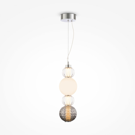 Lampa wisząca szklana chromowana P069PL-L17CH3K z serii Collar - Lampy Maytoni