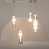Lampa wisząca szklana chromowana P069PL-L17CH3K z serii Collar - Lampy Maytoni