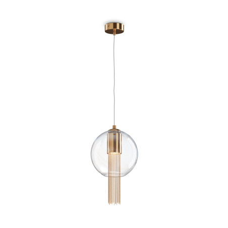Lampa wisząca szklana mosiężna P095PL-01BZ z serii Flusso - Lampy Maytoni