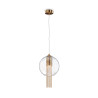 Lampa wisząca szklana mosiężna P095PL-01BZ z serii Flusso - Lampy Maytoni