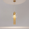 Lampa wisząca szklana mosiężna P095PL-01BZ z serii Flusso - Lampy Maytoni