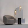 Lampa wisząca szklana mosiężna P095PL-01BZ1 z serii Flusso - Lampy Maytoni